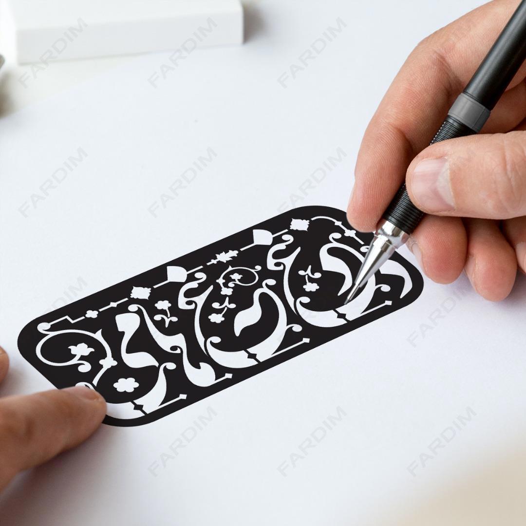 طرح وکتور تایپوگرافی و حروف نگاری خوشنویسی شده با خط نستعلیق کد A132362